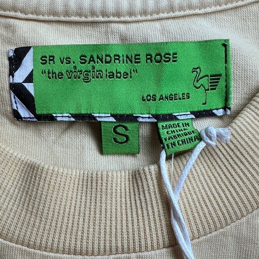 NWT Free People x Sandrine Rose Designer Sleeveless Cotton Tank Top Shoulder Pad - Picture 5 of 5